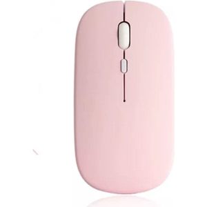 RujorTech Draadloze Roze Kleurige Muis 2.4G - Oplaadbaar - Bluetooth Muis Draadloos -Computermuis - Laptop - Universeel - Ergonomisch - 4 Knoppen - Stil