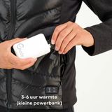 Gløde Verwarmde Bodywarmer Dames XS – 10.000 mAh Powerbank – 5 Verwarmingszones – Water- & Winddicht – 6 Uur Warmte – Wasbaar