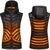 Gløde Verwarmde Bodywarmer Dames XS – 10.000 mAh Powerbank – 5 Verwarmingszones – Water- & Winddicht – 6 Uur Warmte – Wasbaar