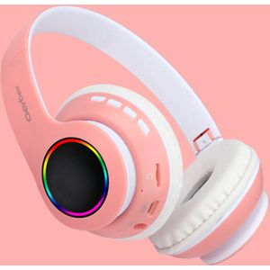 AERBES - Draadloze Over-Ear Koptelefoon Inklapbaar - Bluetooth Hoofdtelefoon - Microfoon - Bellen – Headphone - Micro SD mode - Roze