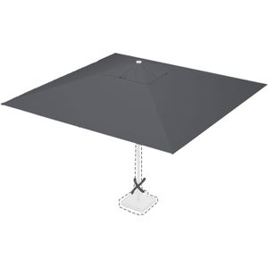 SCHNEIDER Parasol Ibiza antraciet 200 cm kopen SCHNEIDER Parasol Ibiza antraciet 200 cm kopen