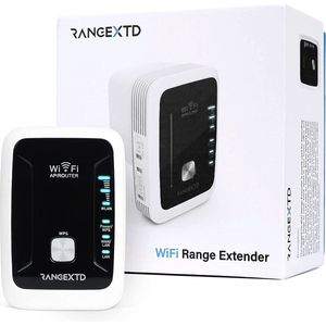 RANGEXTD - WLAN Amplifier - Wifi Repeater - Tot 10 Apparaten - 300 Mbps - 2.4 GHz