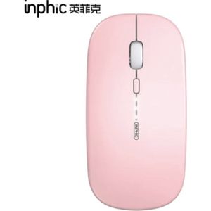 Wireless Mouse,Inphic Slim Rechargeable Mouse Silent Click 2.4G Wireless Mice 1600DPI Mini Optical Portable Travel Cordless Mouse with USB Receiver for PC Laptop Computer Mac MacBook