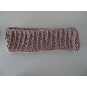 Baby / Kinder Haarband - haarband - oorwarmer - winter - 0-2 maanden - oud roze - ( handgemaakte Sweet Baby Bedstraw )