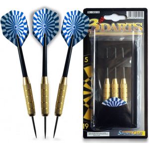 Dartpijlen set - 3x dartpijl - druppelvormige darts incl. darts shafts en hoesje - 21gram - 16CM