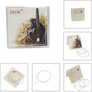 IRIN M100  - Mandoline snaren - Snaren voor Mandoline - 8 snarige mandoline - Professionele Mandoline snaren - Silver-Plated copper alloy wound
