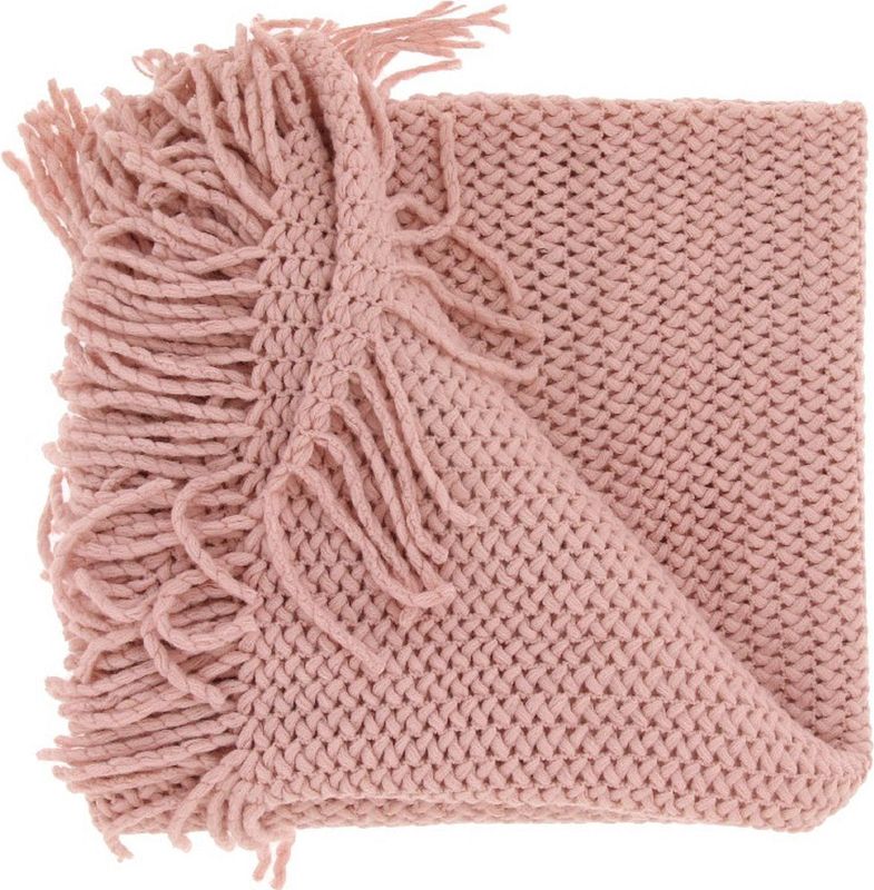 Unique Living - Plaid Kos - 127x152cm - Old Pink