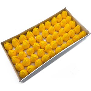 Zeep Bloemen - Tulp - Geel - 50 stuks - 5x6.5cm