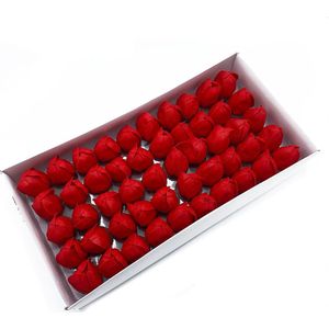 Zeep Bloemen - Tulp - Rood - 50 stuks - 5x6.5cm