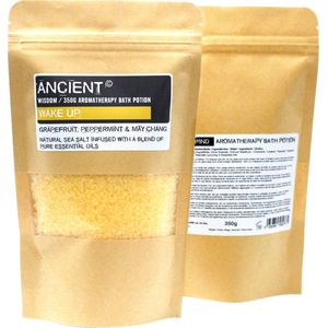 Aromatherapie Badzout - Grapefruit, Pepermunt & Mei Chang - Wakker Worden - 350gr