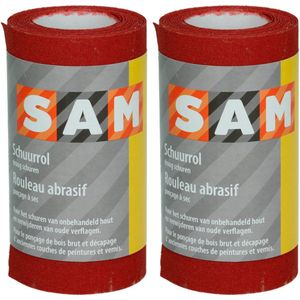 SAM schuurpapier op rol - korrel 150 - 4,5 m x 120 mm - droog schuren - 2 stuks