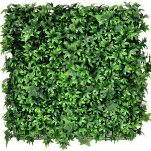 Greenmoods Kunstplanten - Kunsthaag - Klimop - 50x50 cm - Voor binnen en buiten
