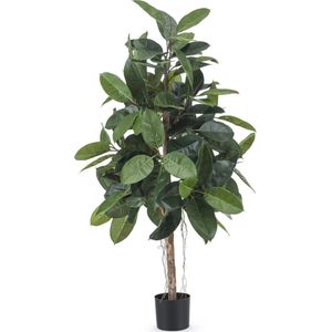 Greenmoods Kunstplanten - Kunstplant - Rubberplant - 150 cm - Zijde