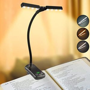 Premium leeslampje voor boek - Verstelbaar leeslampje met klem - Bedlamp USB - Boekenlamp 360 graden - Nachtlampje kinderen - Lezen