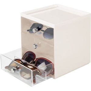 Brillen opbergbox voor zonnebrillen - Brillendoos - Brillenkoker - Leesbril - Organizer - Brillendoekjes