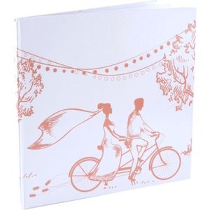 Gastenboek Romantic Pink - gastenboek - jubileum - trouwen - huwelijk - bruiloft - huwelijksverjaardag