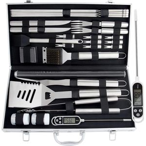 Grillset - Luxe BBQ Gereedschap Accessoires-set – duurzaam - RVS