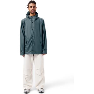 Maium - Original Short Regenjas - Blauw Grijs - Unisex