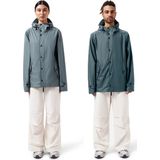 Regenjas - MAIUM Regenjas Unisex Original Short Blue Grey - Maat