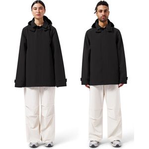 Maium - Mac Short - Regenjas - Zwart - Unisex