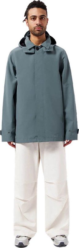 Regenjas - MAIUM Regenjas Unisex Mac Short Blue Grey