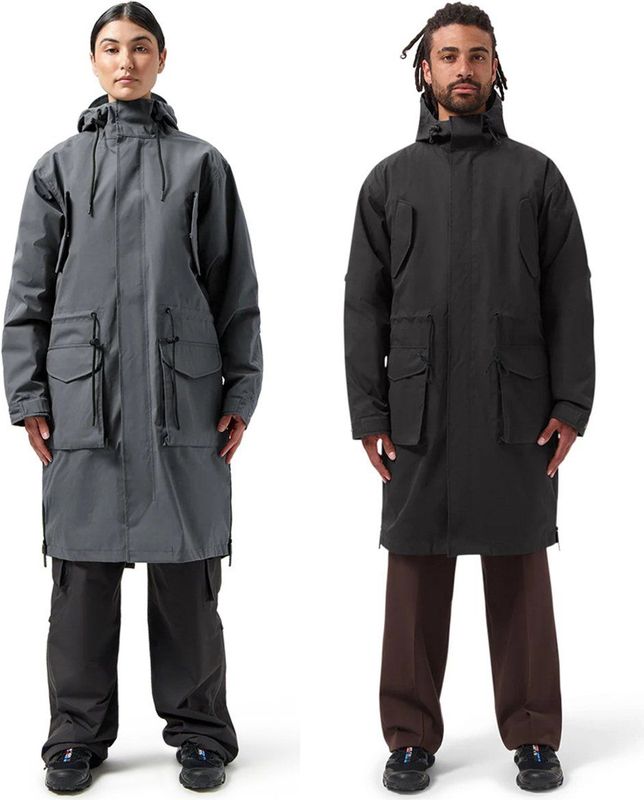Regenjas Maium Unisex Winter Parka Rock Grey