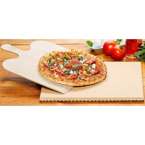 Pizza steen - steen voor pizza pizza bakken - premium kwaliteit – oven – barbecue – BBQ pizza
