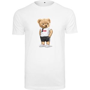 Heren Tee SS met Ballin Est 2013 Bear Summer Vibe Tee Print - Wit