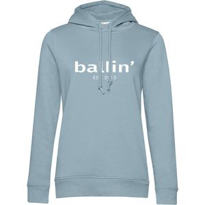 Dames Hoodies met Ballin Est. 2013 Wmn Hoodie Print - Blauw - Maat XL