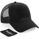 Unisex Petten met Ballin Est. 2013 Trucker Cap Print - Zwart - Maat one size