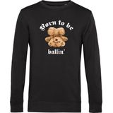 Ballin Est. 2013 - Born To Be - Sweater - Zwart - Biologisch Katoen - Gerecycled Polyester