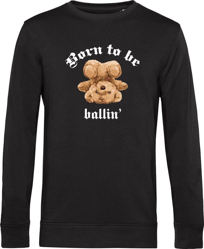 Ballin Est. 2013 - Born To Be - Sweater - Zwart - Biologisch Katoen - Gerecycled Polyester