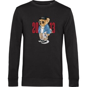 Heren Sweaters met Ballin Est. 2013 Skater Bear Sweater Print - Zwart