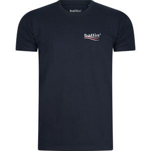 Heren Tee SS met Ballin Est 2013 Ciaga Tee Print - Blauw