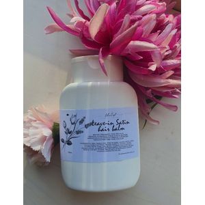 Leave-in haar satijn balsem - geschikt voor mannen en vrouwen natuurlijke glans en voeding - verzacht haar - definieert krullen - verzwaart niet 250ml
