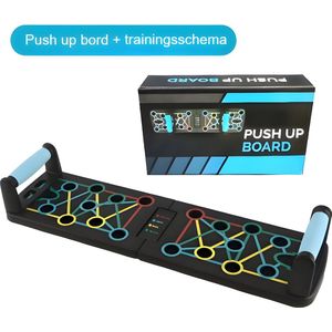 Elevanta Fitness - Hoogwaardige Push Up Bord Set met Gratis Trainingsschema - Krachttraining voor Thuis - Inklapbaar en Draagbaar - Push Up Grips voor Effectieve Workouts