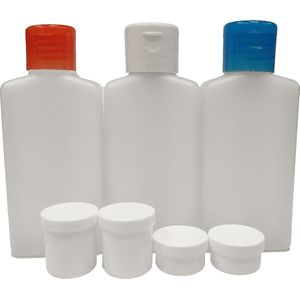 4 x lege flacons inhoud 100 ml - Reisflesjes