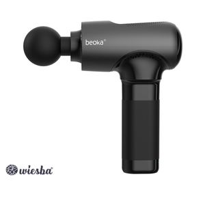 Beoka ® V2 Massage Gun PRO - Professioneel Massage Pistool - Sport en Relax Massage Apparaat - Zwart Massagepistool - Inclusief Koffer - Wiesba