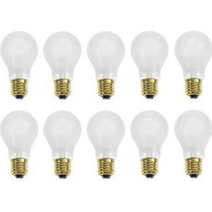 10x Gloeilamp | Grote fitting E27 | 40W Mat