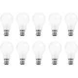 Gloeilampen - Set van 10 - Mat - Warm Wit - 15W B22d - 2700K