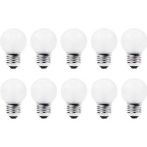 Gloeilamp - Mat - 10x - Grote fitting E27 - 15W