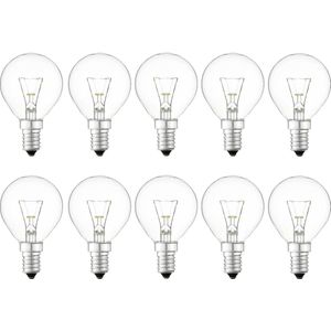 Kogellampen - 40W - Warm Wit - E14 Fitting - Set van 10