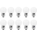 Gloeilamp Kogellamp - Mat - E27 - 60W - 10 Stuks - Warm Wit Licht 2700K