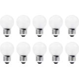 Kogellampen - Warm Wit - 10-Pack - E27 Fitting - 7W