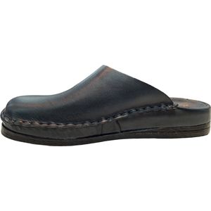 Rembrandt Slipper Muil 466 Blauw - Leer - Orthopedisch Voetbed