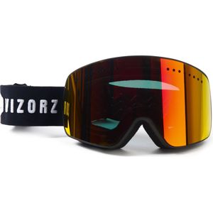 Vizorz Skibril met Grijs/Rood vizier - Inclusief hardcase en opberghoes