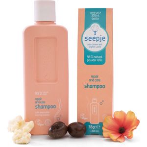 Seepje Repair & Care Shampoo - 300 ml - Navulling - 38 gr Pakket