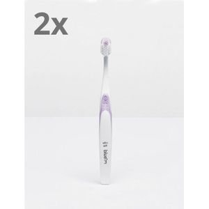 Bluem Kids Ultrazacht Tandenborstel - Lila roze - 2 stuks
