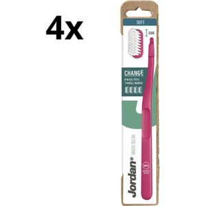 4x Jordan Tandenborstel Green Clean Change Soft 4-pack