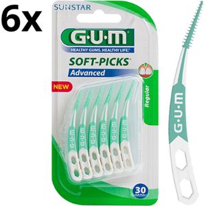 Gum Soft-Picks Advanced Regular - 6 x 30 Stuks - Voordeelverpakking